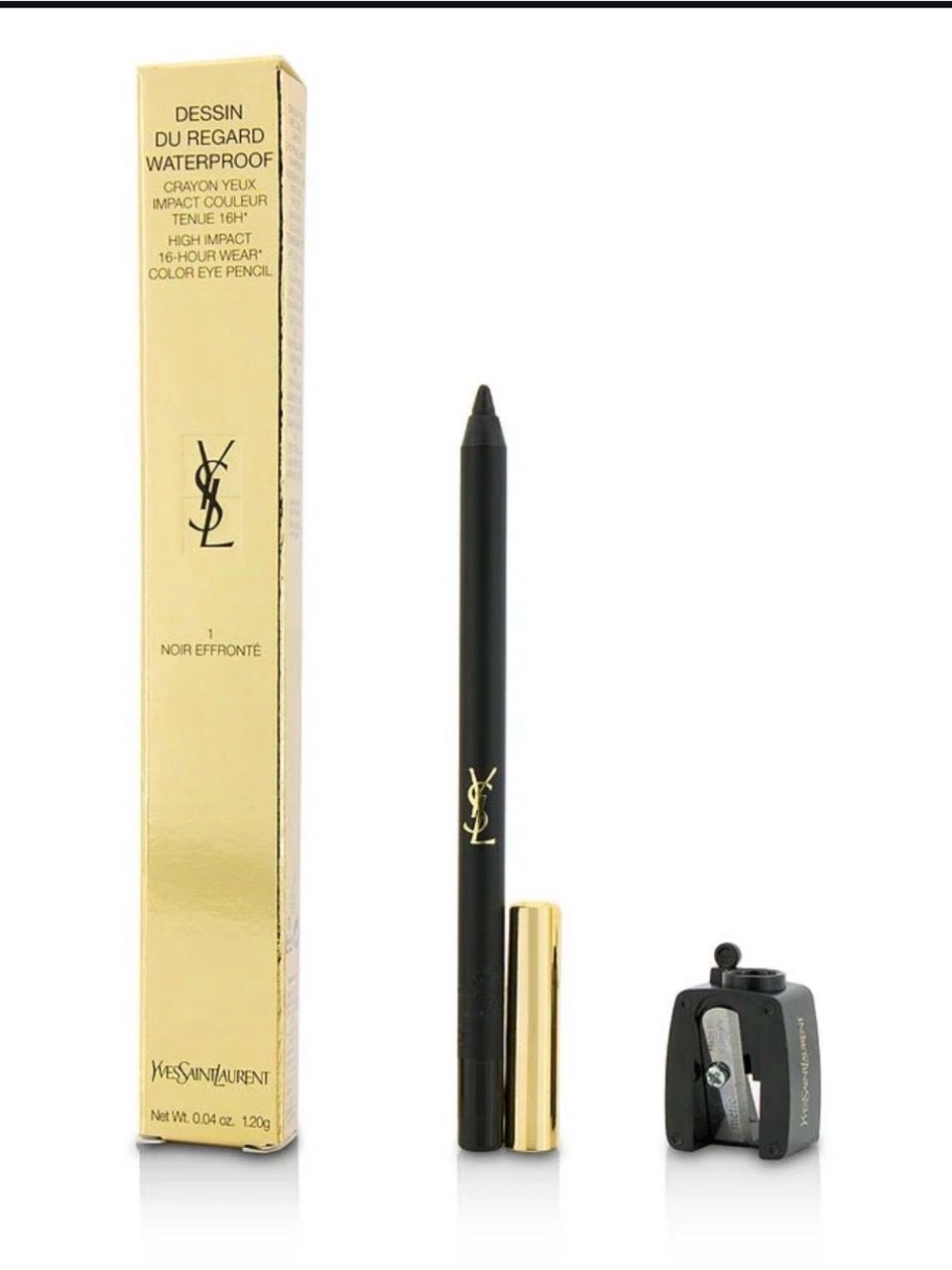 Yves Saint Laurent Black Eye Pencil with Gold Accents